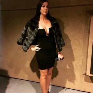 Black cocktail dress